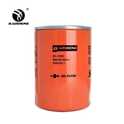 Filtre d'huile de grande capacité pour excavatrice résistant à haute température KSH103-1 689-36703021 Pour la protection du moteur KATO 130 mm